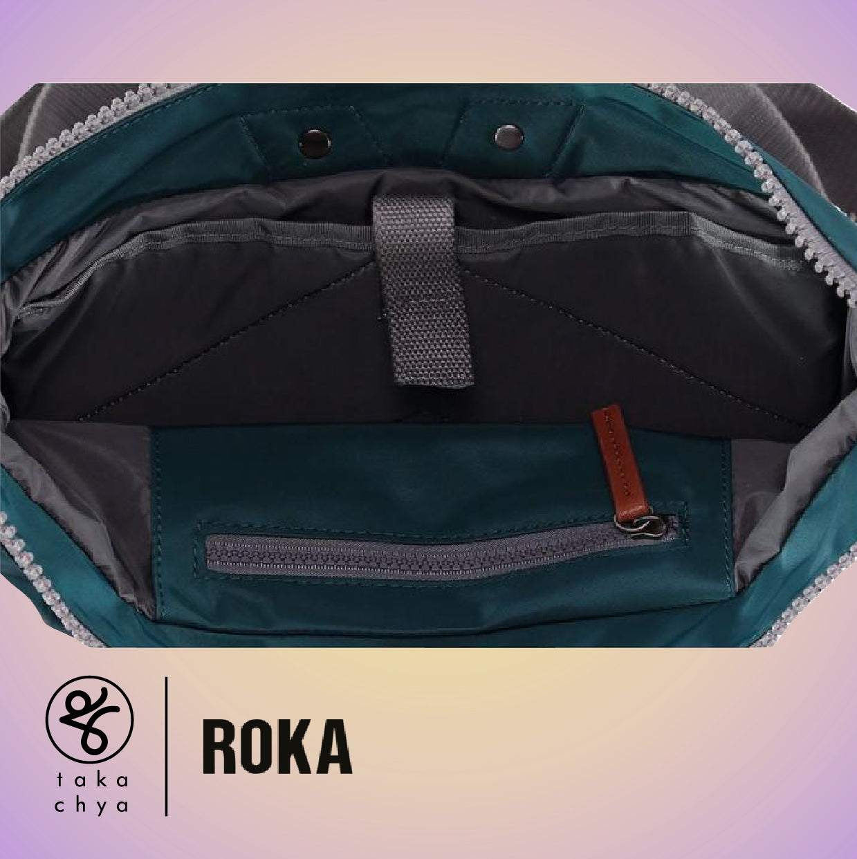 Roka Bantry C Stripe Medium Teal