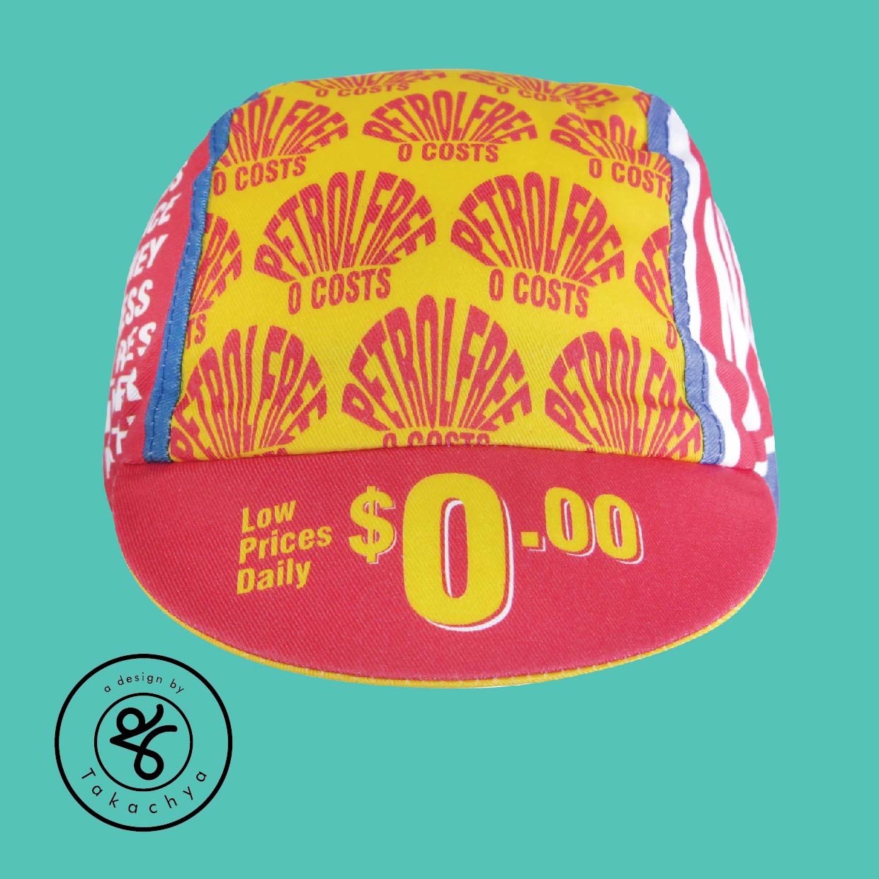 Go Petrol Free! - A Design by Takachya Cycling Cap