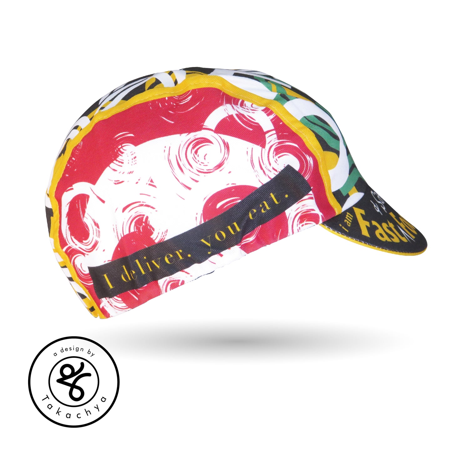 I am Fast Food Rider - A Design by Takachya Cycling Cap
