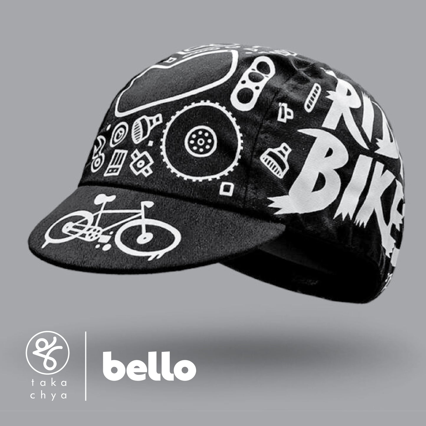 F*ck Cars Ride Bikes Vol.3 Bello Cycling Cap - Black