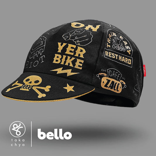 Jolly Rogers Black Bello Cycling Cap