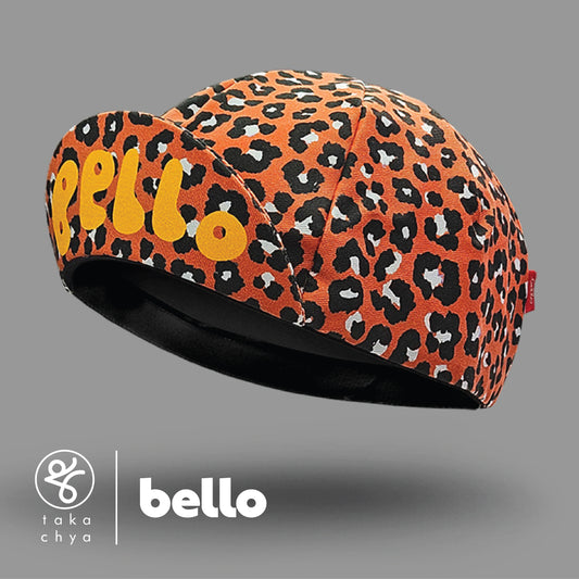 Leopard Bello Cycling Cap - Orange