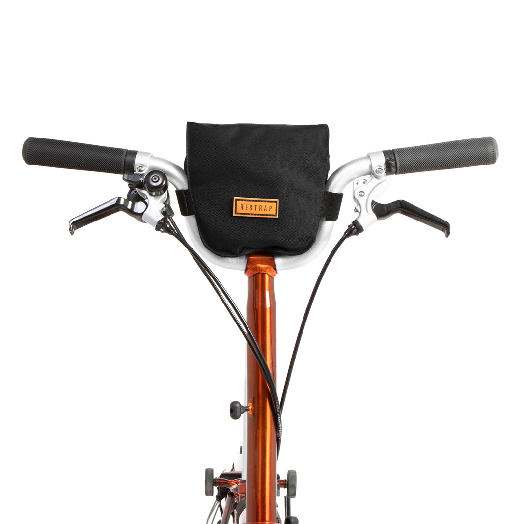 Restrap City Bar Bag Black [Folding Bikes Compatible]