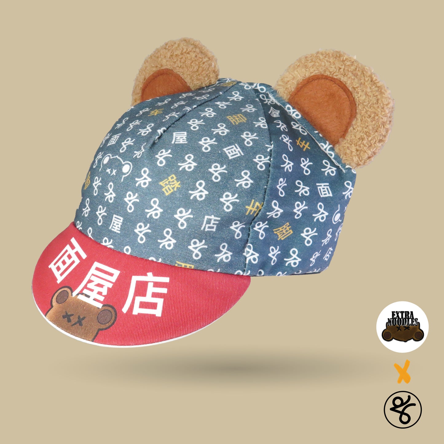 EXTRA NOODLES X TKC MONOGRAM CYCLING CAP