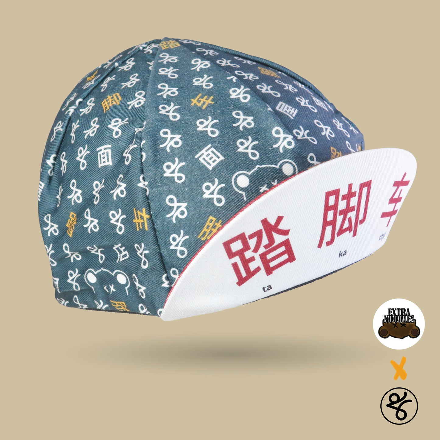 EXTRA NOODLES X TKC MONOGRAM CYCLING CAP