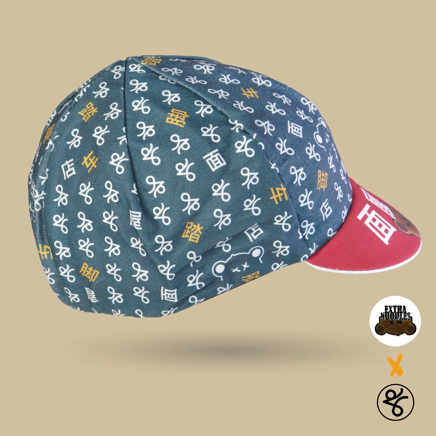 EXTRA NOODLES X TKC MONOGRAM CYCLING CAP