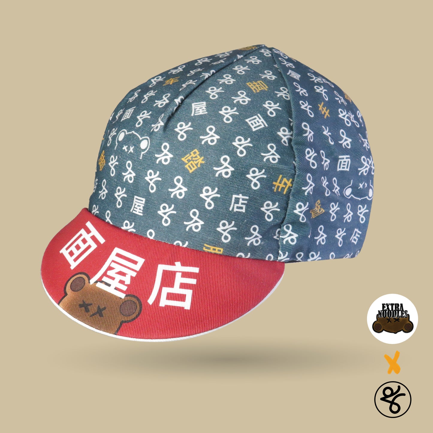 EXTRA NOODLES X TKC MONOGRAM CYCLING CAP