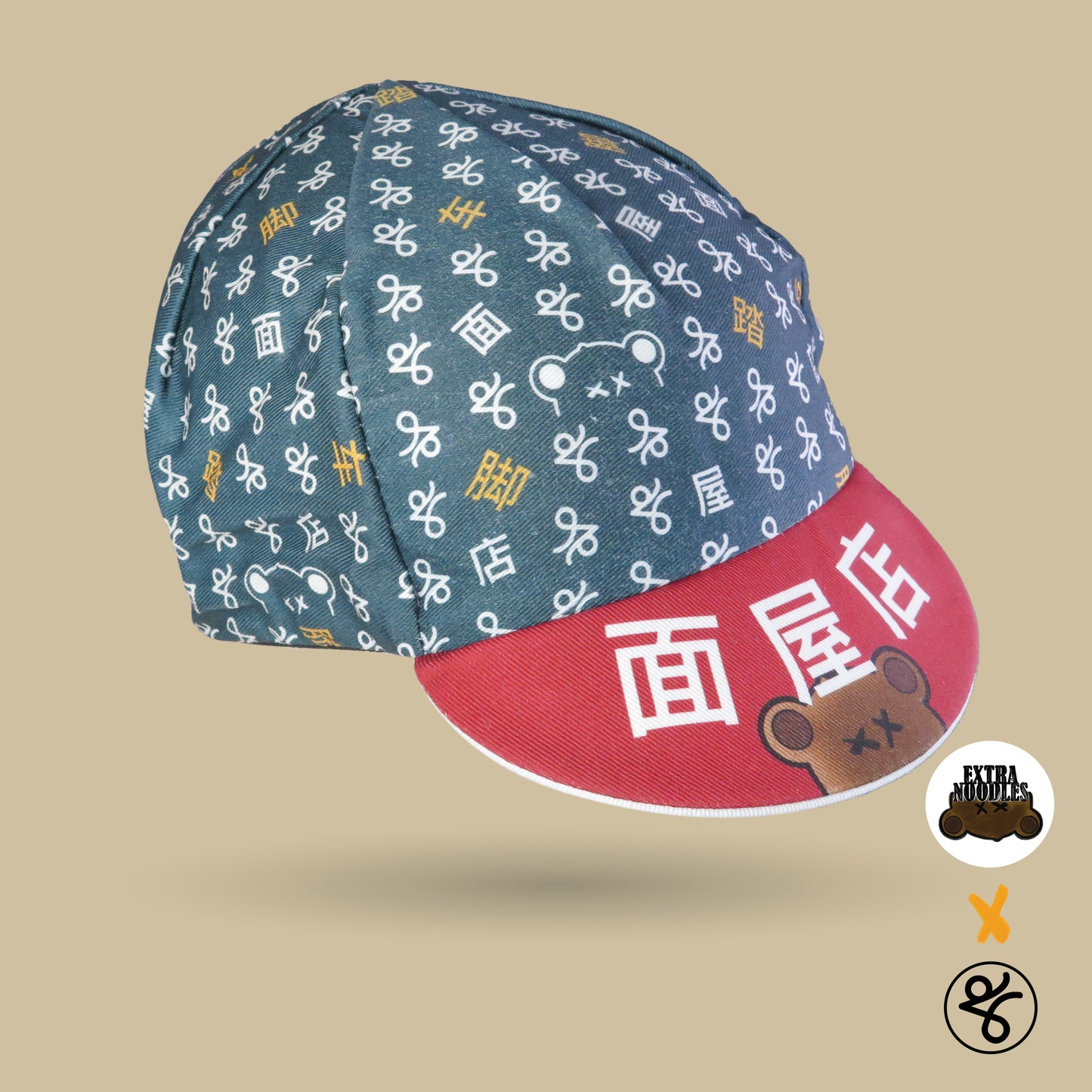 EXTRA NOODLES X TKC MONOGRAM CYCLING CAP