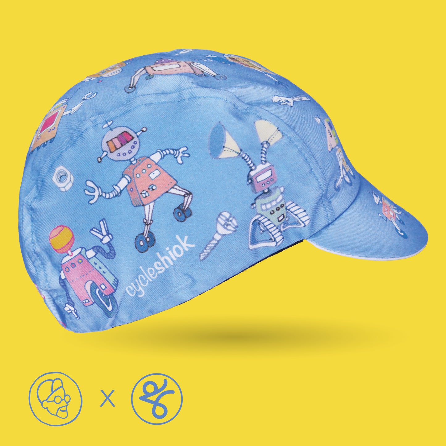 Faizalcaricatures x TKC Blue Robots Cycling Cap