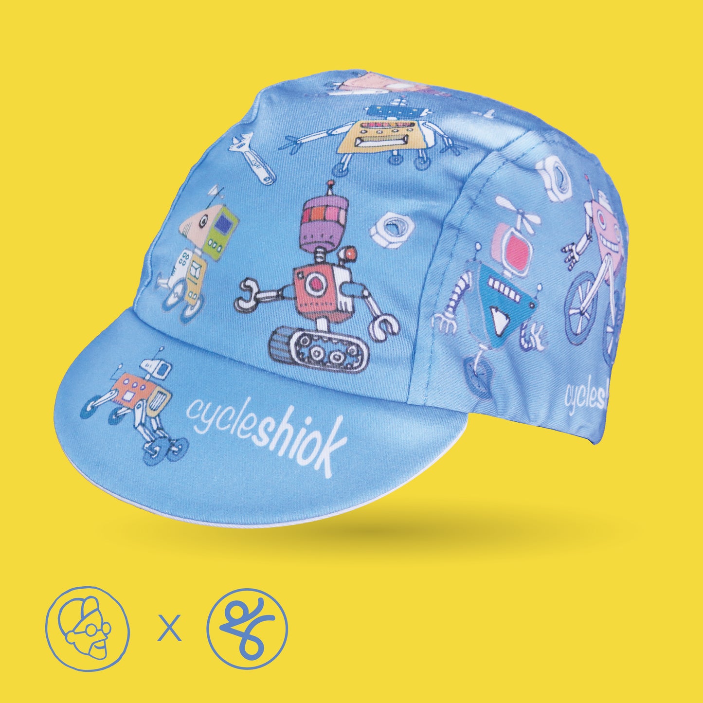 Faizalcaricatures x TKC Blue Robots Cycling Cap