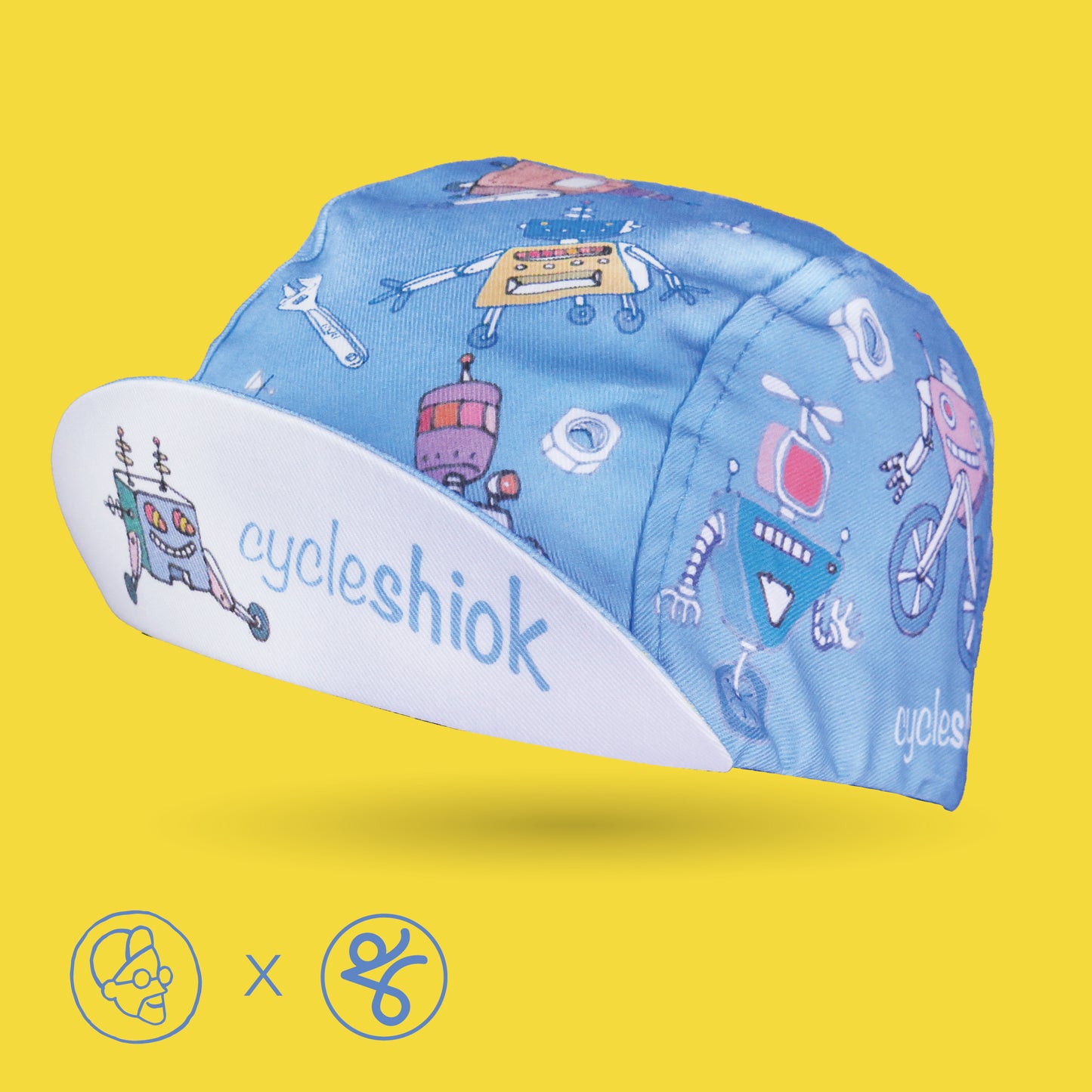 Faizalcaricatures x TKC Blue Robots Cycling Cap