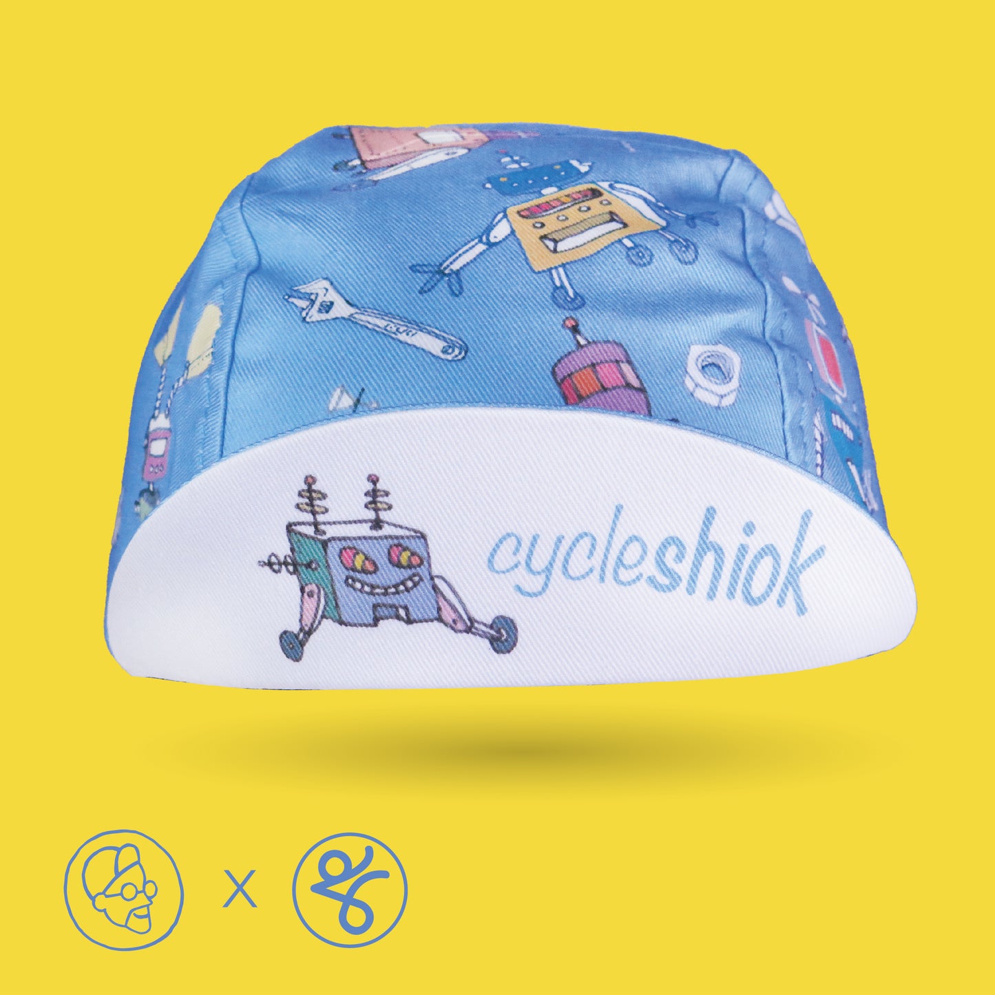 Faizalcaricatures x TKC Blue Robots Cycling Cap