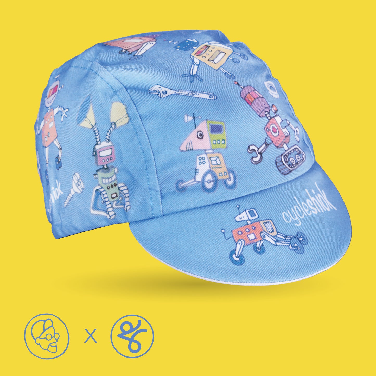 Faizalcaricatures x TKC Blue Robots Cycling Cap