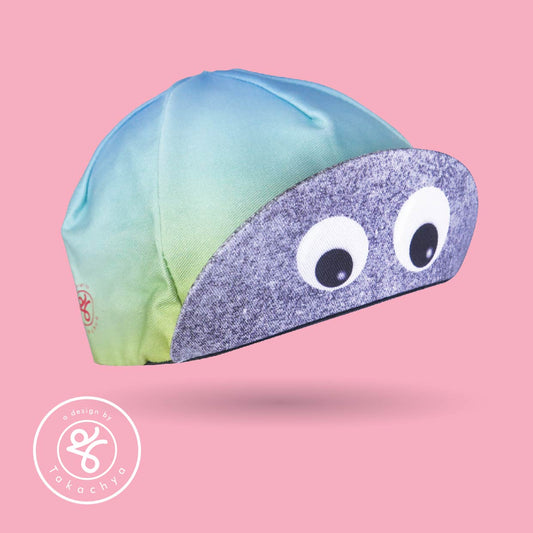 Googly Eyes Sky Blue - A Design by Takachya Cycling Cap