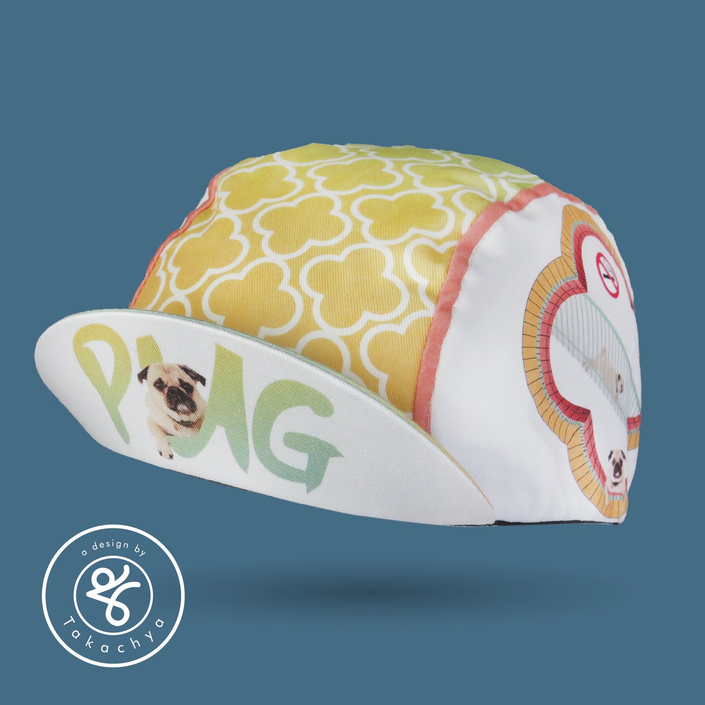 Voideck Pug - A Design by Takachya Cycling Cap