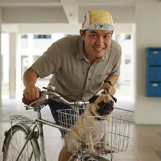 Voideck Pug - A Design by Takachya Cycling Cap