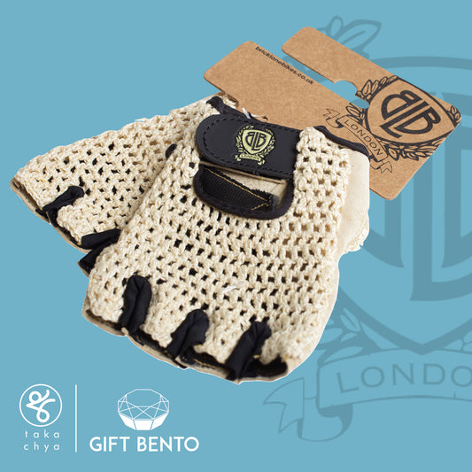 BLB Cycling Glove - Tan Crouchet/Natural Tan Palm