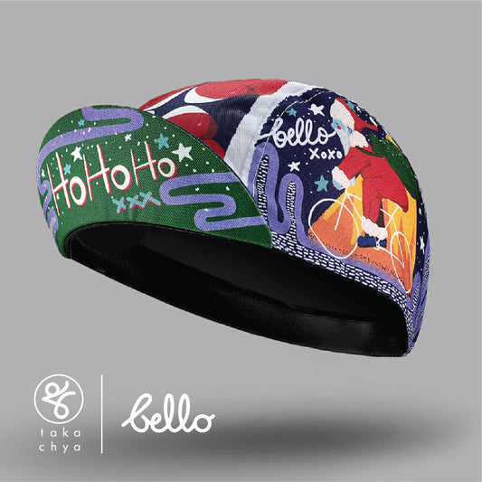 Santa on Wheels - Bello Cyclist Designer Collaboration Cycling Cap