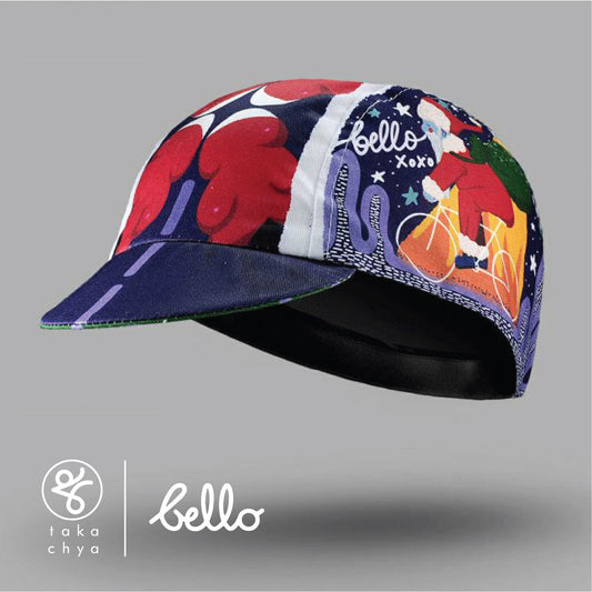 Santa on Wheels - Bello Cyclist Designer Collaboration Cycling Cap