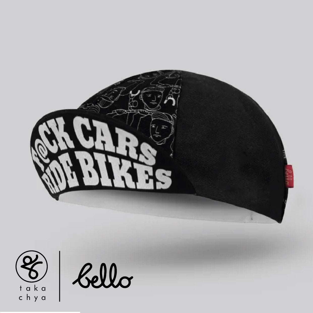 F@ck Cars Ride Bikes - Bello Cyclist Designer Collaboration Cycling Cap