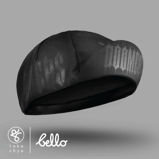 Doomed Black on Black - Bello Cyclist Designer Collaboration Cycling Cap