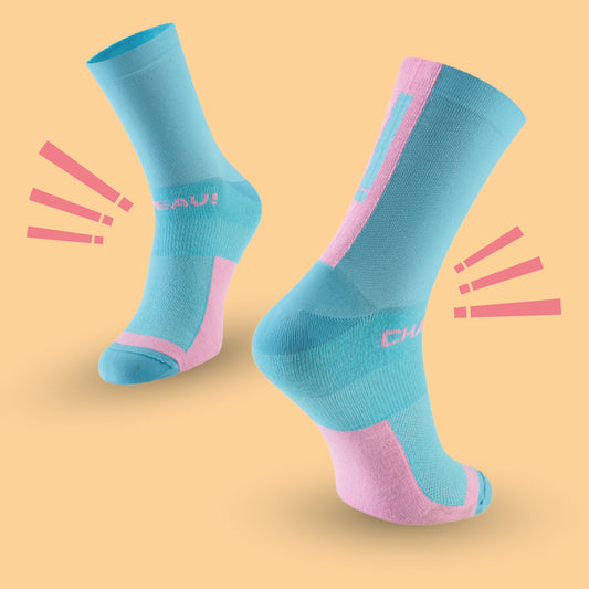 Chapeau!, Lightweight Performance Socks, The Marque, Tall, Summer Sky