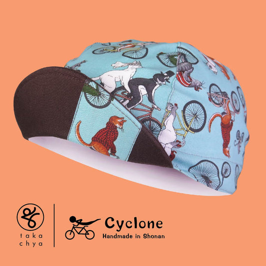Cycling Cat - Cyclone Chee Japanese Handmade Cycling Cap