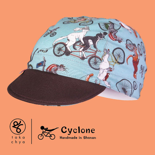 Cycling Cat - Cyclone Chee Japanese Handmade Cycling Cap