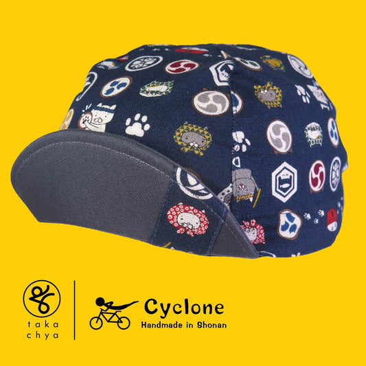 Festive Cat - Cyclone Chee Japanese Handmade Cycling Cap
