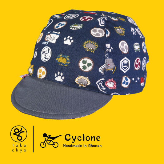 Festive Cat - Cyclone Chee Japanese Handmade Cycling Cap