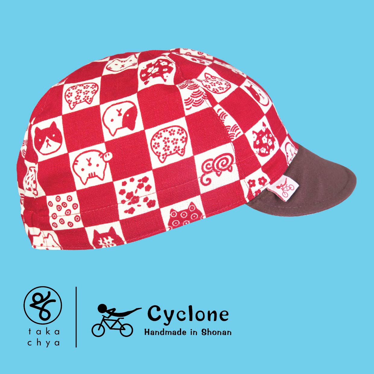 Red Cat - Cyclone Chee Japanese Handmade Cycling Cap