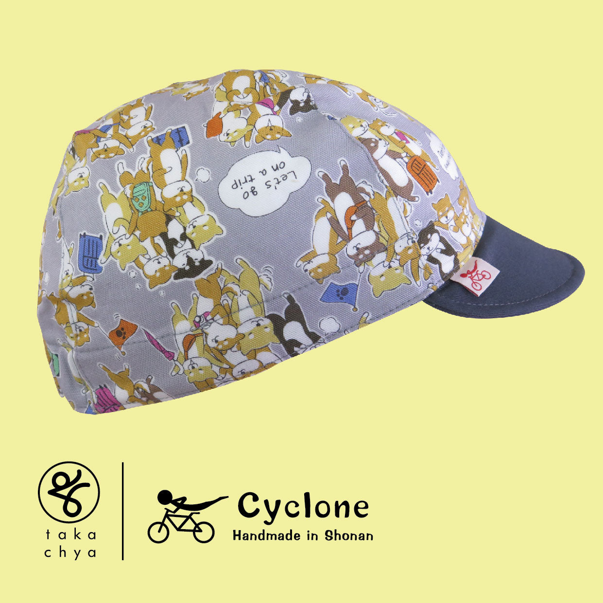 Many Shiba Inu - Cyclone Chee Japanese Handmade Cycling Cap