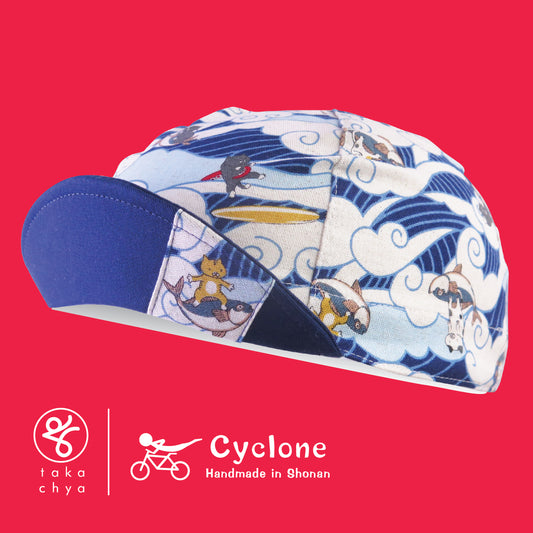 Wave Cat - Cyclone Chee Japanese Handmade Cycling Cap