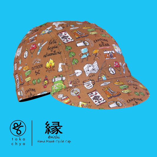 ENISHI OUTDOOR BROWN HANDMADE CYCLING CAP