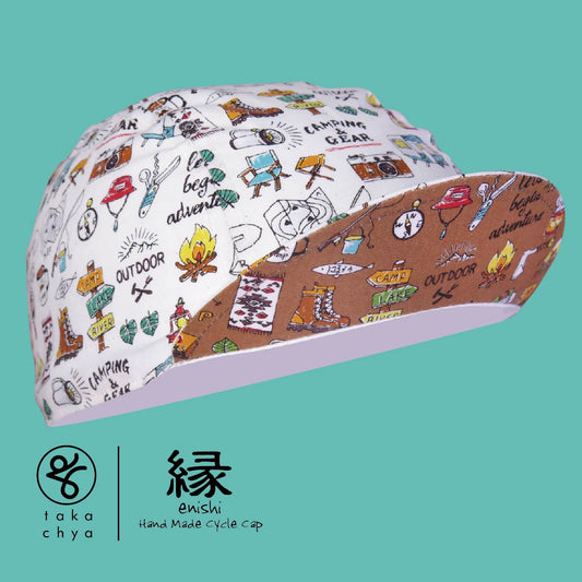ENISHI OUTDOOR OFF-WHITE HANDMADE CYCLING CAP