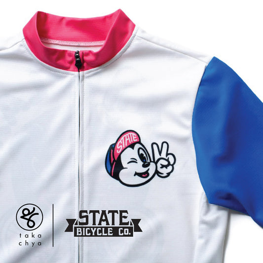 STATE BICYCLE CO. - "RELAX.." JERSEY - SUSTAINABLE CLOTHING COLLECTION (WHITE)