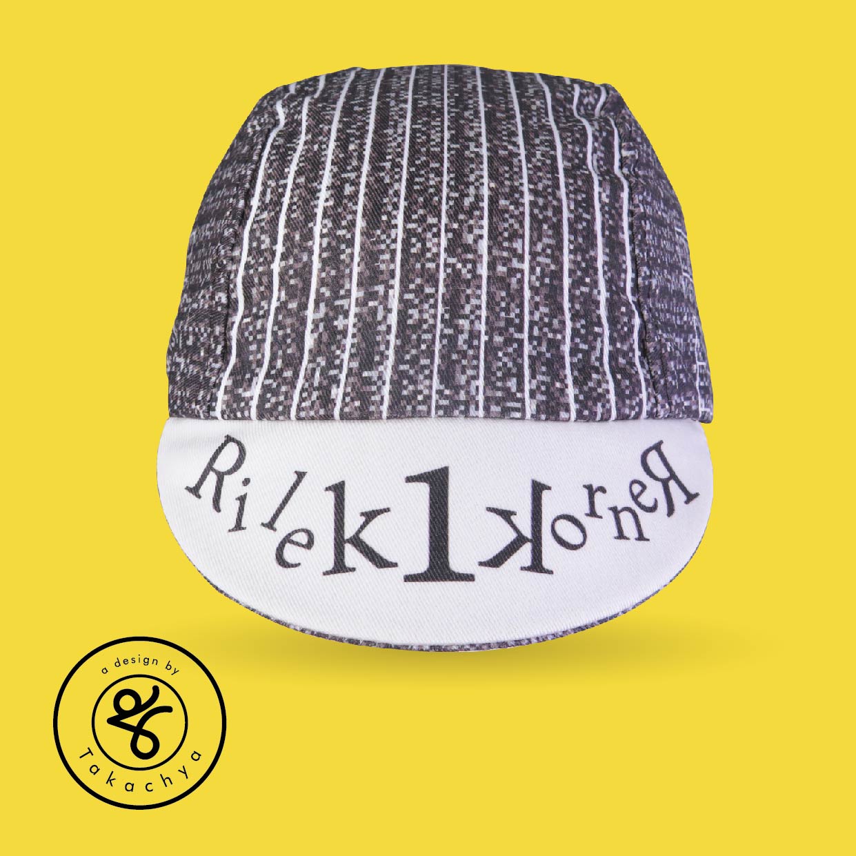 Lepak Charcoal Sand - A Design by Takachya Cycling Cap