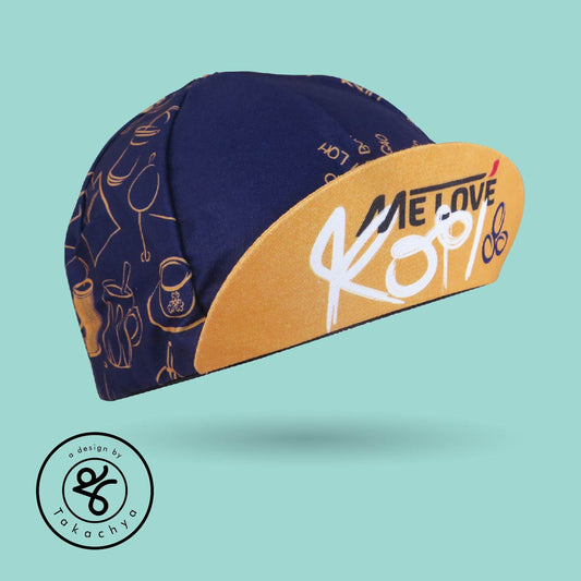 Me Love Kopi - A Design by Takachya Cycling Cap