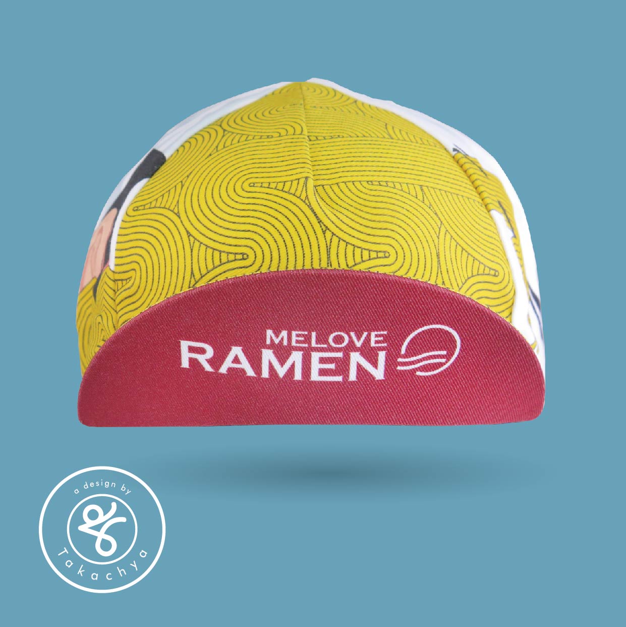 Me Love Ramen - A Design by Takachya Cycling Cap