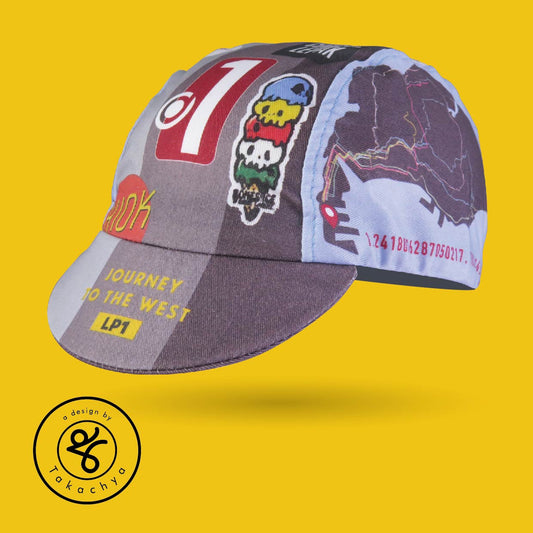 Mission To Tuas - Full Color - A Design by Takachya Cycling Cap