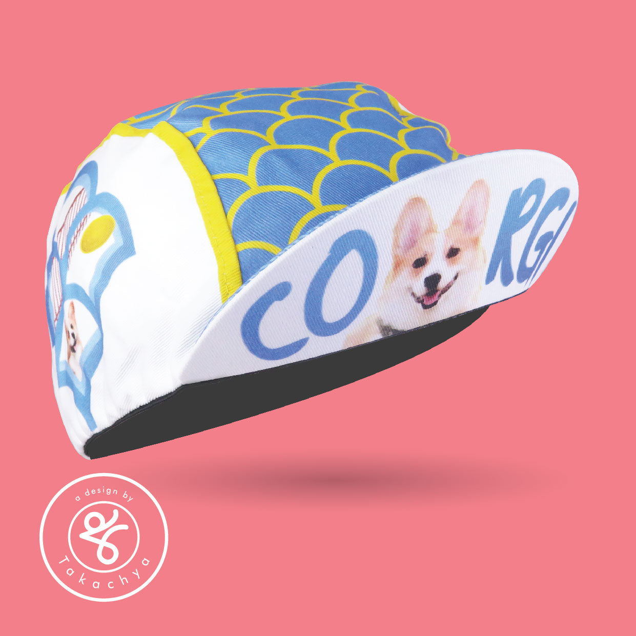Voideck Corgi - A Design by Takachya Cycling Cap