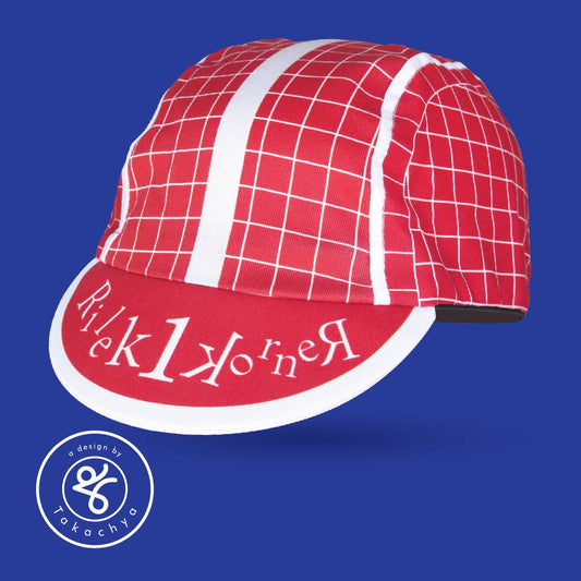 Lepak Red - A Design by Takachya Cycling Cap