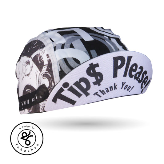 I am Fast Food Rider Grayscale - A Design by Takachya Cycling Cap