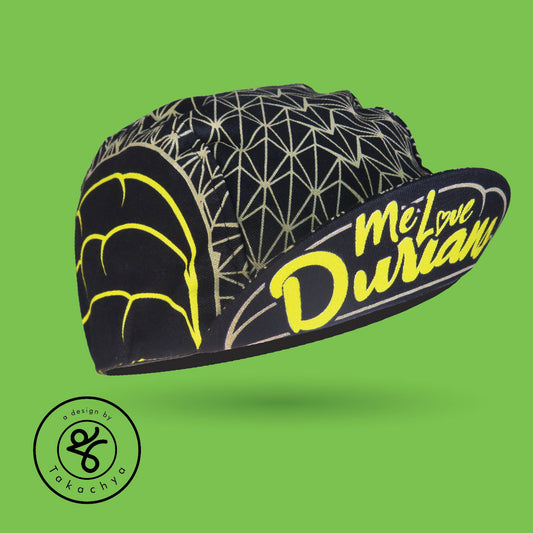 Me Love Durians Black Gold - A Design by Takachya Cycling Cap