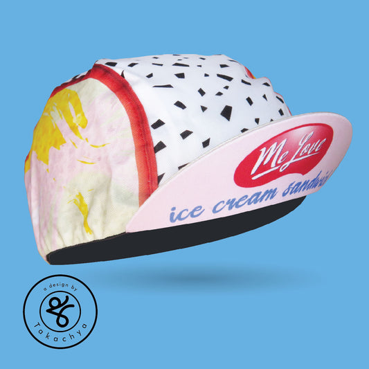 Me Love Icecream Sandwich - A Design by Takachya Cycling Cap